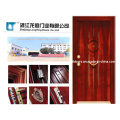 Estilo turco de aço porta blindada de madeira feita em China
